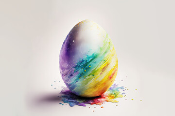 Sticker - Easter Egg watercolour (Generative Art)