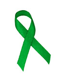Fototapeta  - Zielona wstążka PNG, przezroczyste tło, symbol walki o legalną aborcję,  ochrona środowiska 