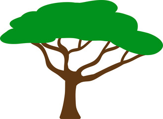 Wall Mural - Green tree icon