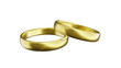 wedding rings isolated on white, 3d rendering of white gold ring PNG transparent