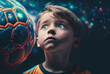 © wetzkaz - Anxious or negatively surprised facial expression of a child who