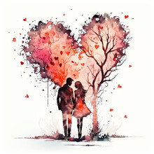 A Valentine's Day Illustraion, Generative Ai