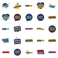 Sticker - Earth Hour 25 High Impact Vector Banners to Make the Most out of Your Eco Friendly Efforts