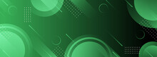 Background Banner. Colorful, Bright Green Gradient Eps 10