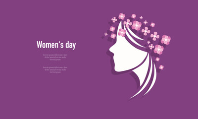 Wall Mural - womens equality day vector illustration background for woman day event