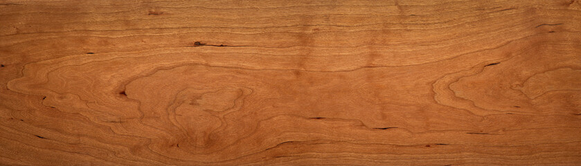 Wall Mural -  Super long cherry planks texture background.Texture element. Wooden texture background. Cherry wood texture.