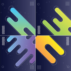 Poster - Vector Illustrations of Modish Styles with Designed