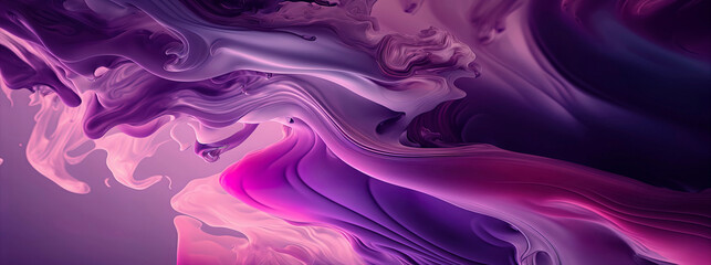 Wall Mural - panoramic purple pastel abstract wave wallpaper, purple pastel background