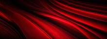 Red Abstract Fluid Wave Wallpaper, Red Panoramic Background