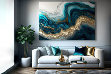 Style Incorporates The Swirls Of Marble Or The Ripples Of Agate. Generative AI