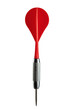 © Елена Челышева - a dart with red plumage for playing darts, isolated on a white background