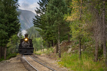 The Durango Silverton Narrow Gauge Railroad At The Needleton Stop Along The Animas River