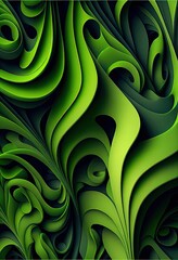 organic green pattern, Backgound eco theme. Ai Generative