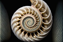  A Very Intricate Looking Spiral Shaped Object In The Dark Room Of A Building With A Black Background And A Black Background With A White And Blue Stripe At The Bottom Of The Image Is A.