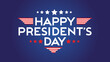 © FadilaFitra - happy presidents day typography with american flag decoration