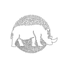 Abstract Rhino Sketched Art Print Free Stock Photo - Public Domain Pictures