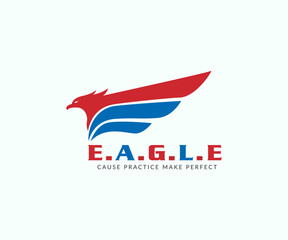 Wall Mural - eagle logo design template illustration