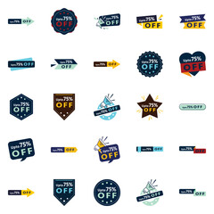 Sticker - Up to 70% Off 25 Versatile Vector Banners for All Your Sale Campaigns