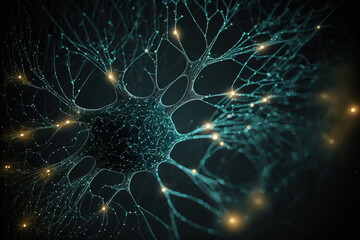Brain neural networks, drawing AI