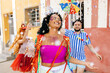 © kleberpicui - Brazilian Carnival. Group of friends celebrating carnival party