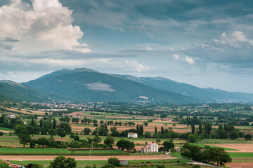 Sticker - Umbria countryside view