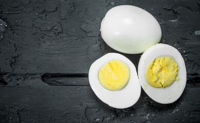 Poster - Boiled chicken eggs.