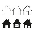 © Anastasiia Chorna - Home flat icon set vector illustration