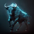 taurus sign, sign, taurus, bull, cosmos, 3d, generated by ai