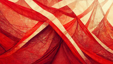 Abstract Banner Background With Red Shapes
