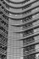 Aufkleber - Exterior of modern architecture. Building abstract background