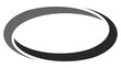 Oval logo shape, frame label design, badge auto icon simple