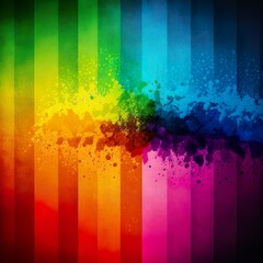 Sticker - Abstract colorful background with rainbow