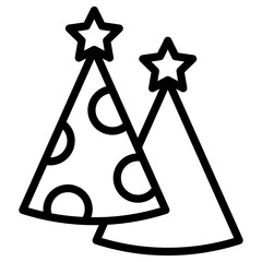 Poster - party hat icon