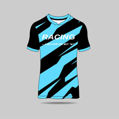 Wall Mural - Football Jersey design template. Football club uniform T-shirt front view