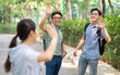 © Timeimage - Photo of group Asian student outside