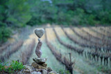 Fototapeta Desenie - Heart and vineyard