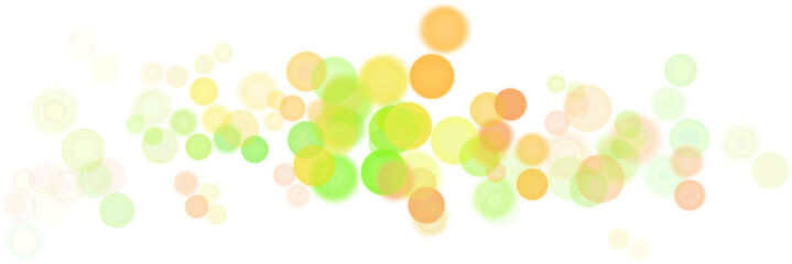 Effect of bokeh circles isolated on transparent background