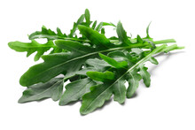 Fresh Arugula (Eruca Vesicaria) Leafy Salad Isolated Png