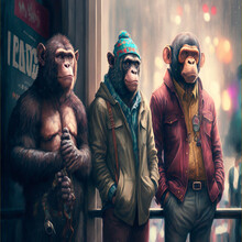 Monkeys Dressed
