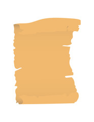 Aufkleber - Papyrus parchment documents with ripped pages and scroll sheets. Illustration in cartoon design isolated