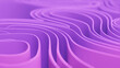 Leinwanddruck Bild - Concept paper wave. Abstract folded paper effect. Bright colorful Purple and pink background. Maze made of paper. 3d rendering