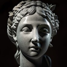 Porcelain Statue Of Greek Woman 