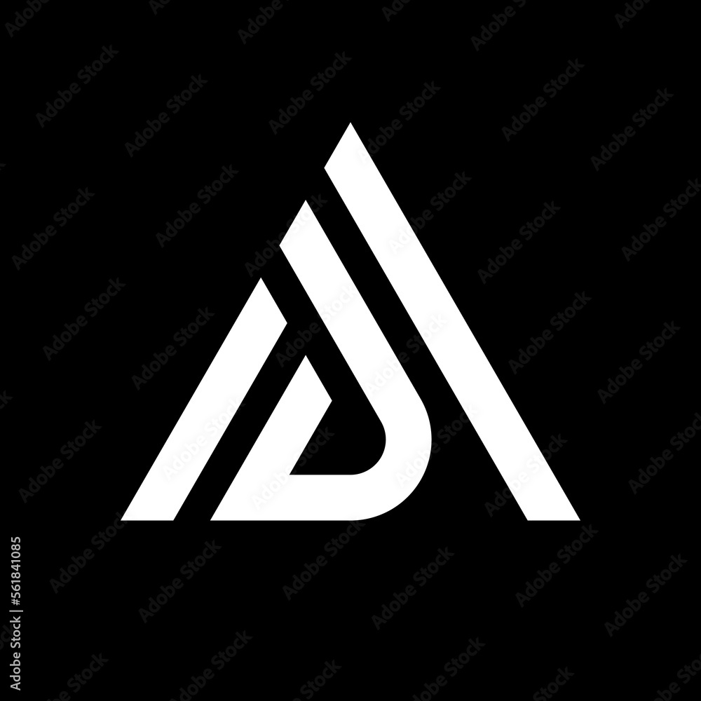 Letter AD creative monogram logo design Stock Vector | Adobe Stock