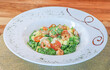 Ensalada de langostino - Grilled shrimp cesar salad