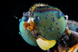 close up of a flies