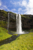 Fototapeta Tęcza - Seljalandsfoss waterfalls in Iceland.