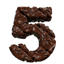 Chocolate Symbol Bottom View. Number 5