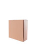 © sf_freelancer - corner view, Cardboard gift box with lid, Mockup for design. isolated white. clippingpath