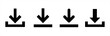 © 24hours - Download icon set. download icon Collection. download sign and symbol. Vector illustration.