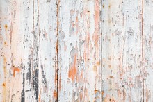 Grunge Wood Background - White Flaking Paint